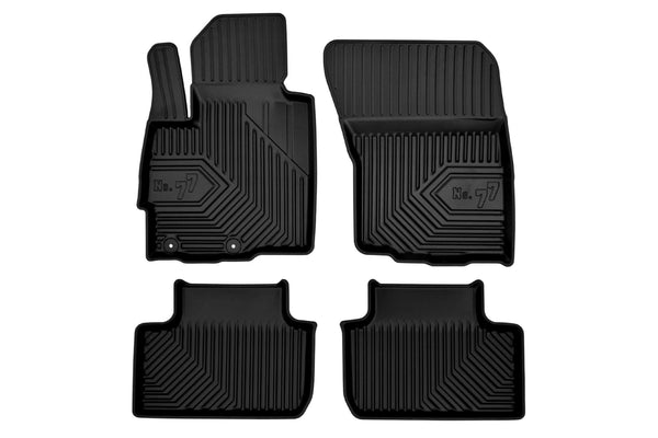 2.5D Гумени стелки Frogum №77 за Mitsubishi ASX (2010+), 4 части, черни