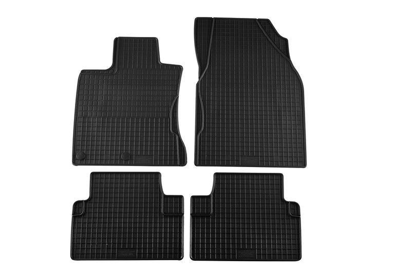 Гумени стелки Petex за Nissan Qashqai (2006-2013 / 2014+), 4 части, черни, захват B142