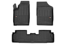 3D гумени стелки Frogum за Peugeot Partner (1996–2010), 3 части, черни
