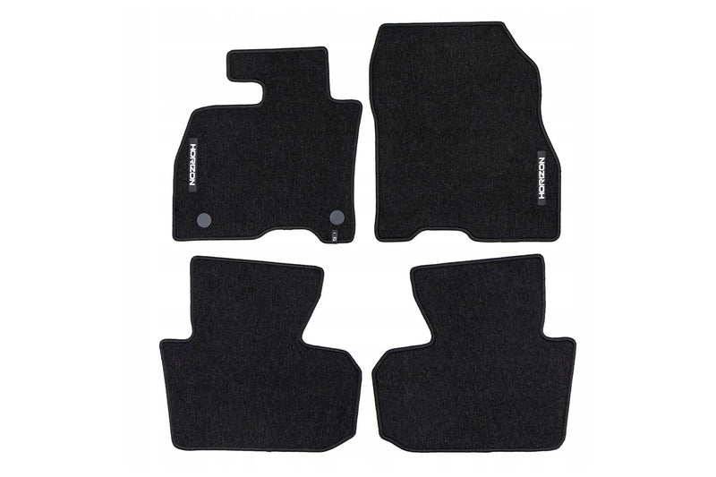 Мокетни стелки Frogum Horizon за Nissan Leaf (2017 +), 4 части, черни