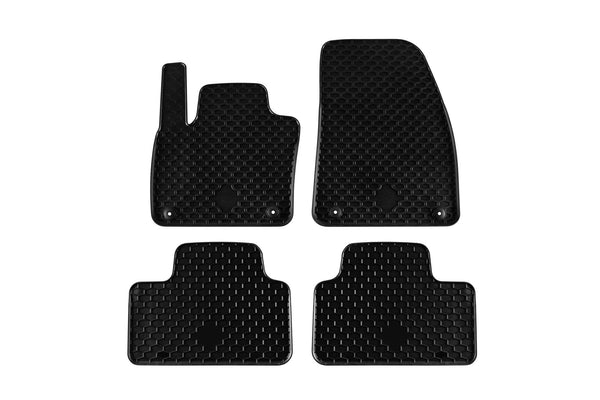 Гумени стелки Gumarny Zubri за Volvo XC40 (2018+), 4 части, черни