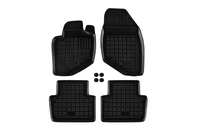 Гумени стелки Rezaw-Plast за Volvo S80 (1998–2006), 4 части, черни