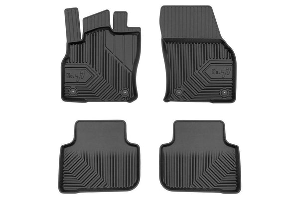2.5D Гумени стелки Frogum №77 за Audi Q3 (2018+), 4 части, черни