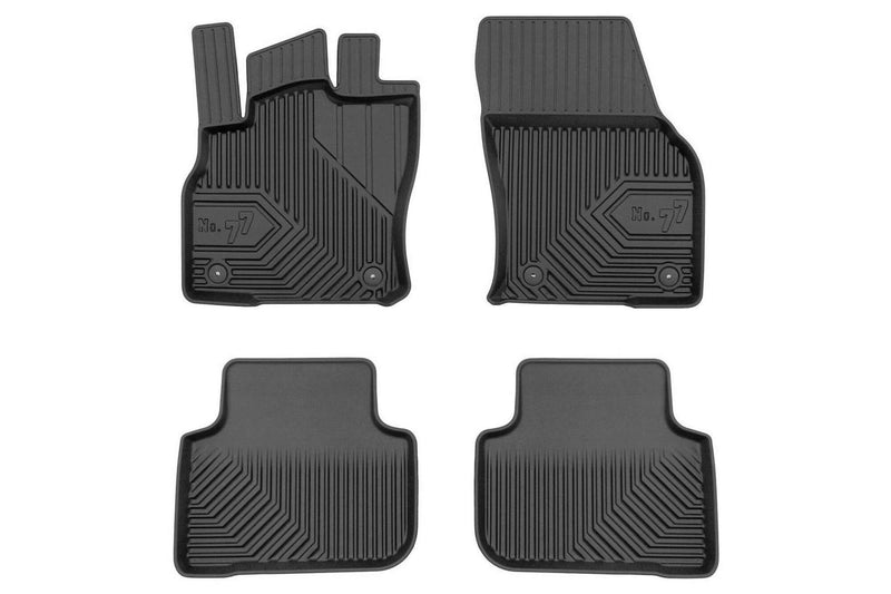 2.5D Гумени стелки Frogum №77 за Audi Q3 (2018+), 4 части, черни