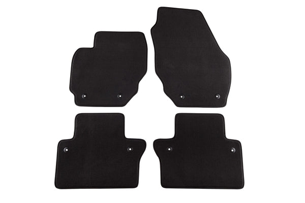 Мокетни стелки Petex за Volvo S80 (2007–2016) Style, 4 части, черни, захват B058