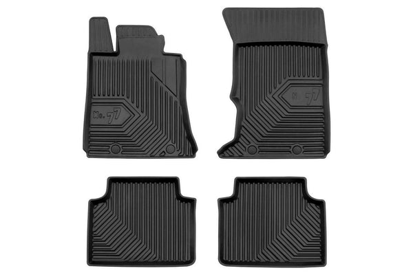 2.5D Гумени стелки Frogum №77 за Alfa Romeo Giulia (2016+), 4 части, черни