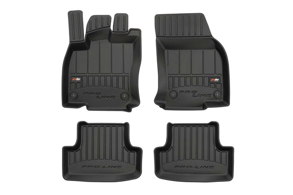 3D Гумени стелки Frogum за Audi Q2 (2016 +), 4 части – Черни