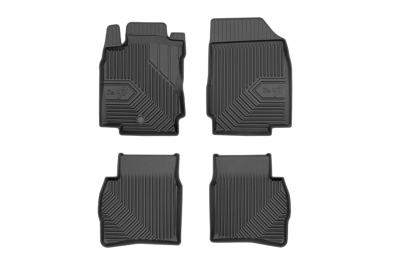 2.5D Гумени стелки Frogum №77 за Nissan Note (2006–2012) – 4 части, черни