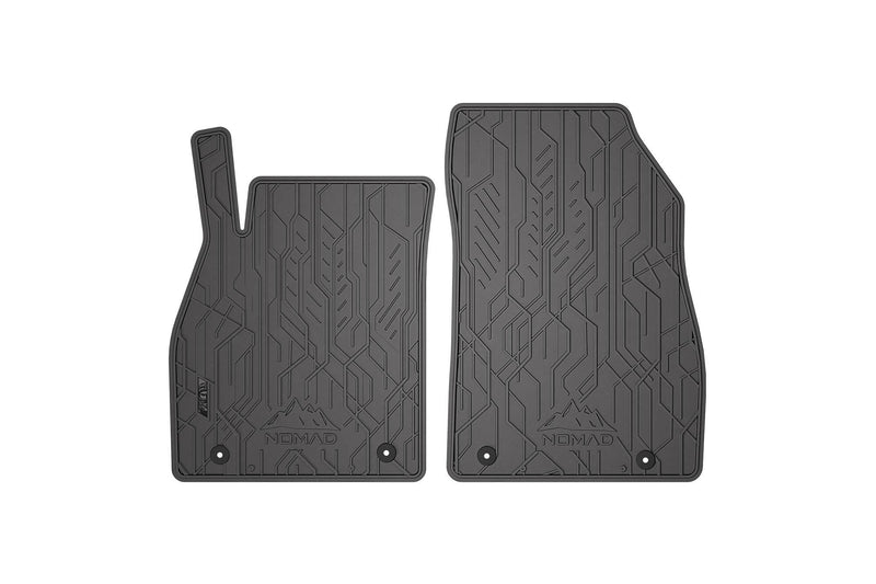 Предни гумени стелки Frogum NOMAD за Chevrolet Malibu (2011–2019) – 2 части, черни