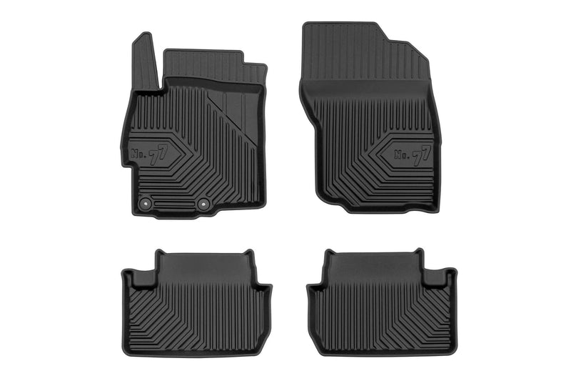 2.5D Гумени стелки Frogum № 77 за Mitsubishi Lancer (2007–2017), 4 части, черни