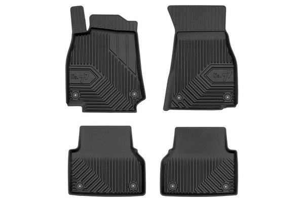2.5D Гумени стелки Frogum №77 за Audi A7 C8 Sportback (2017+), 4 части, черни