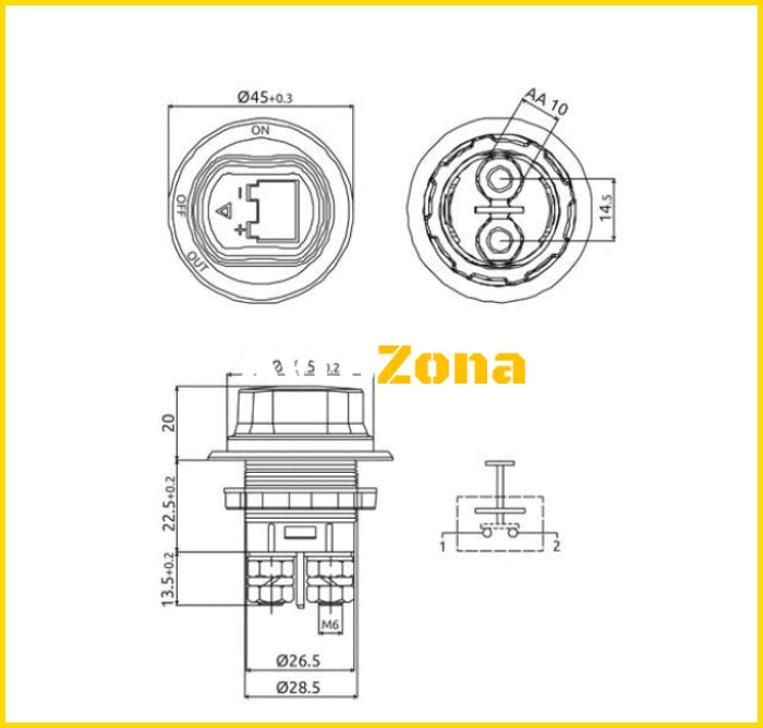 Ключ маса 12-24V - Avtozona