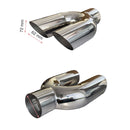 Διπλό άκρο εξάτμισης - 215 mm