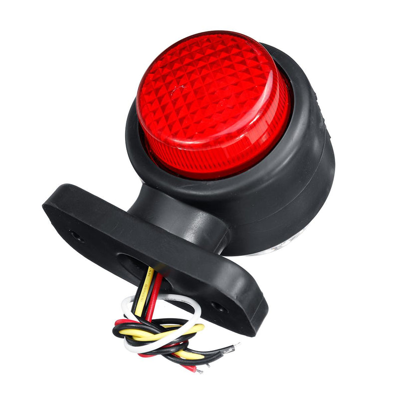 Σετ 2 φώτων σήμανσης LED tocosi κέρατο 12V-24V με τρία φώτα λευκό-κίτρινο-κόκκινο