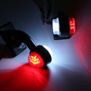 Σετ 2 τεμαχίων. Δίοδος LED πλευρικοί δείκτες ενδείξεων για φορτηγό φορτηγό ρυμουλκούμενο πλατφόρμα 12V - 24V λευκό κόκκινο