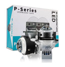 Σετ 2 τεμαχίων μεγεθυντικών φακών διόδων Bi-LED για χωνευτούς προβολείς χαμηλής και υψηλής δέσμης 3 ιντσών 120W 7500lm 12V +300% Φωτεινότητα