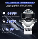 Σετ 2 τεμαχίων μεγεθυντικών φακών διόδων Bi-LED για χωνευτούς προβολείς χαμηλής και υψηλής δέσμης 3 ιντσών 120W 7500lm 12V +300% Φωτεινότητα