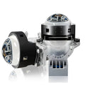 Σετ 2 τεμαχίων μεγεθυντικών φακών διόδων Bi-LED για χωνευτούς προβολείς χαμηλής και υψηλής δέσμης 3 ιντσών 120W 7500lm 12V +300% Φωτεινότητα