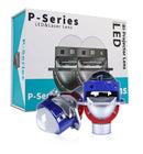 Σετ 2 τεμαχίων μεγεθυντικών φακών διόδων Bi-LED για χωνευτούς προβολείς χαμηλής και υψηλής δέσμης 3 ιντσών 130W 8000lm 12V +500% Φωτεινότητα