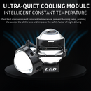 Σετ μεγεθυντικών φακών διόδων Bi-LED 2 τεμαχίων για χωνευτούς προβολείς χαμηλής και υψηλής δέσμης 3 ιντσών 120W 8000lm 12V +500% φωτεινότητα