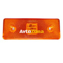 24V Диоден 4 LED ЛЕД Маркер габарит токос светлина за камиони бус ван ремарке каравана - 110 мм х 40 мм - оранжев - Avtozona