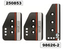 Педали Sparco - Черни с червено -98626-2 - Avtozona