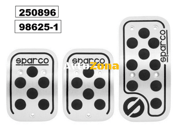 Педали Sparco -Черни -98625-1 - Avtozona