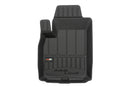 3D Гумени стелки Frogum за Fiat Panda II (2003-2012), 4 части, черни