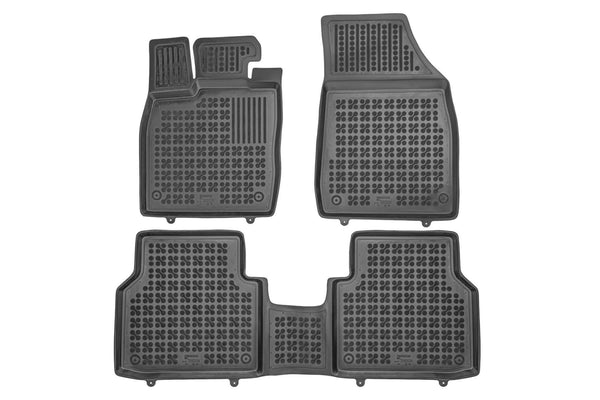 Гумени стелки Rezaw-Plast за Audi Q4 E-Tron 2x4, 4x4 (2021 +), 3 части – Черни