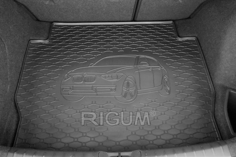 Гумена стелка Rigum за багажник За BMW Серия 1 F20 5 врати (2011–2019), с 3D щампа