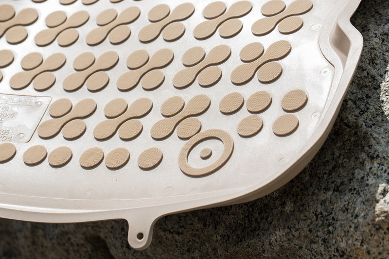 Гумени стелки Rezaw-Plast за Volvo XC70 (2007–2016) – 4 части, бежови