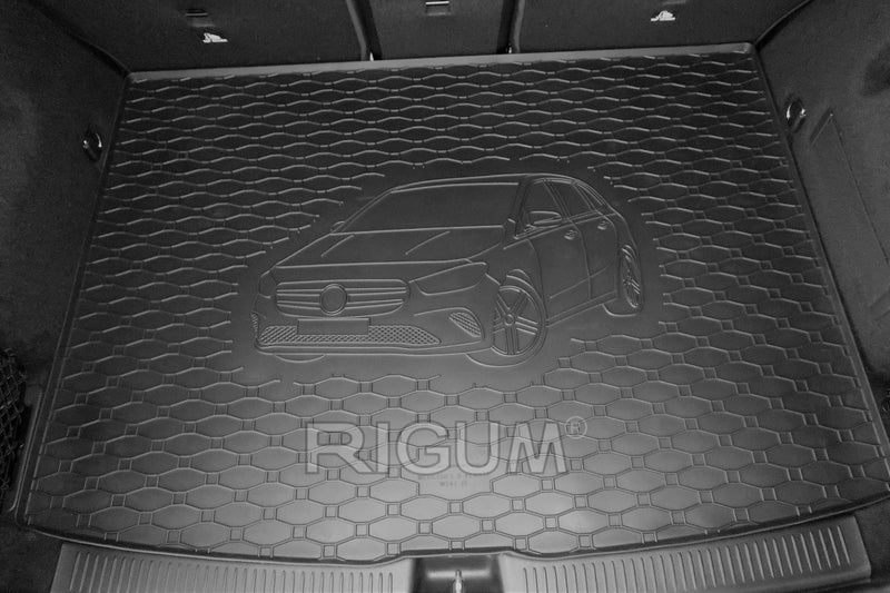 Гумена стелка за багажник Rigum за Mercedes B класа W247 (2019+) с 3D щампа