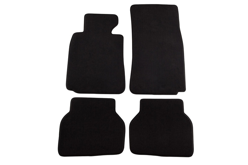 Мокетни стелки Petex за BMW 5 Series E39 Sedan / Touring (1995–2003) Style, 4 части, черни, захват B208