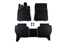 Гумени стелки Rezaw-Plast за Mitsubishi Pajero (2006+) – 3 части, черни
