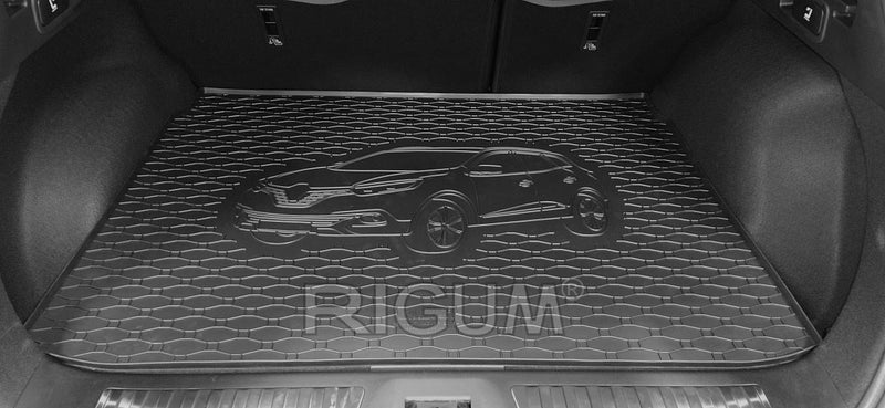 Гумена стелка Rigum за багажник за Renault Kadjar (2015+) с щампа на автомобила