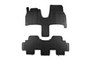 Гумени стелки Rezaw-Plast за Peugeot 807 (2002–2010), 2 части, черни