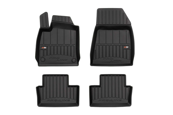 3D Гумени стелки Frogum за Mitsubishi Colt хечбек (2023+) – 4 части, черни