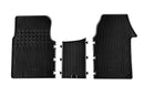 Гумени стелки Rigum за Nissan Primastar (2002+), 3 места, 3 части, черни