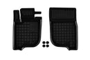 Гумени стелки Rezaw-Plast за Mitsubishi L200 V (2019+), двойна кабина, автоматична скоростна кутия 4x4 AWD, 4 части, черни