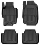 Frogum 3D σόλες από καουτσούκ για Honda Accord VII (2002-2008) - 4 τεμάχια, μαύρο