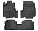 Τρισδιάστατοι πάτοι από καουτσούκ Frogum για Honda CR-V (2006-2011) - 3 μέρη, μαύρο