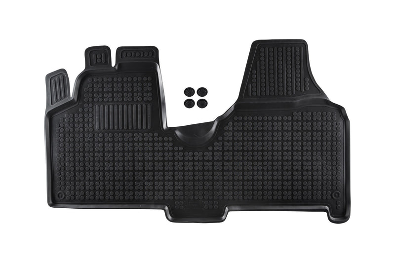 Гумена стелка Rezaw-Plast за Peugeot Expert (2006–2016) – за автомобили с фабричен велурен под, 1 част, черна