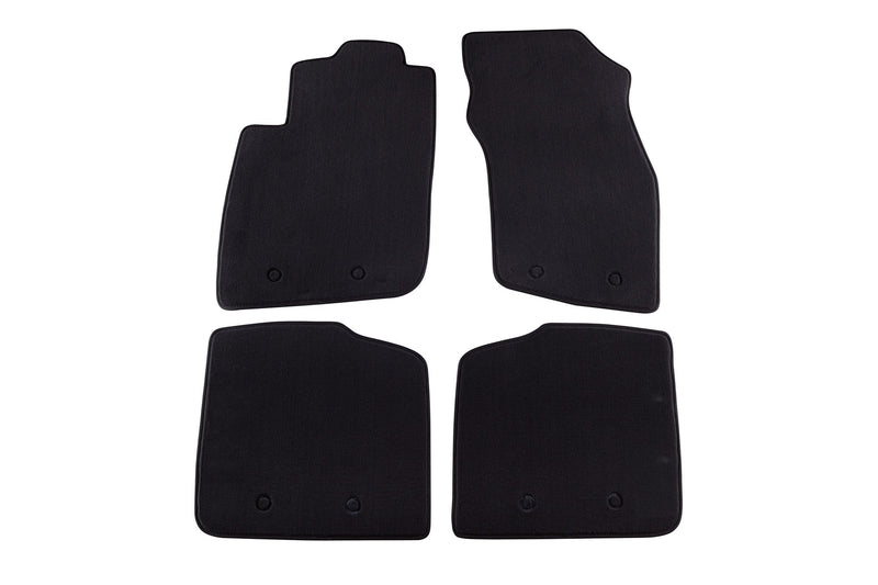 Мокетни стелки Petex за Volvo S40 (1999–2004), Style, 4 части, черни, захват B158