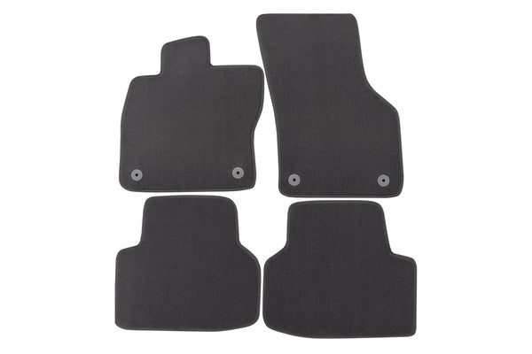 Мокетни стелки Petex за Audi A8 къса база (2010–2017) Style, 4 части, черни