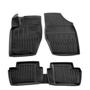 3D гумени стелки Stingray за Peugeot 307 (2001-2008), 5 части, черни
