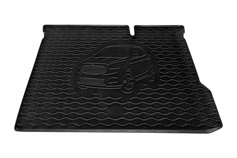 Гумена стелка за багажник Rigum за Ford KA+ (2016+) с 3D щампа на автомобила