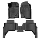 3D гумени стелки Stingray за Ford Ranger (P703) (2022+), 5 части, черни