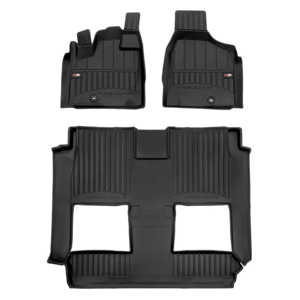 3D Гумени стелки Frogum за Dodge Grand Caravan (2007–2020) С конзола за сядане - Avtozona
