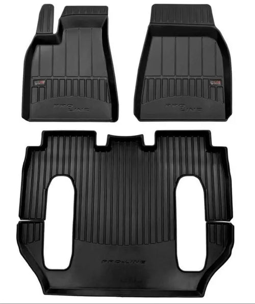3D Гумени стелки Frogum за Tesla Model X (2015-2021) 6-местен модел - Avtozona