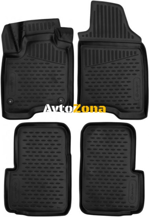 3D Гумени стелки за Fiat Panda (2011 + ) 4 pcs. - Avtozona